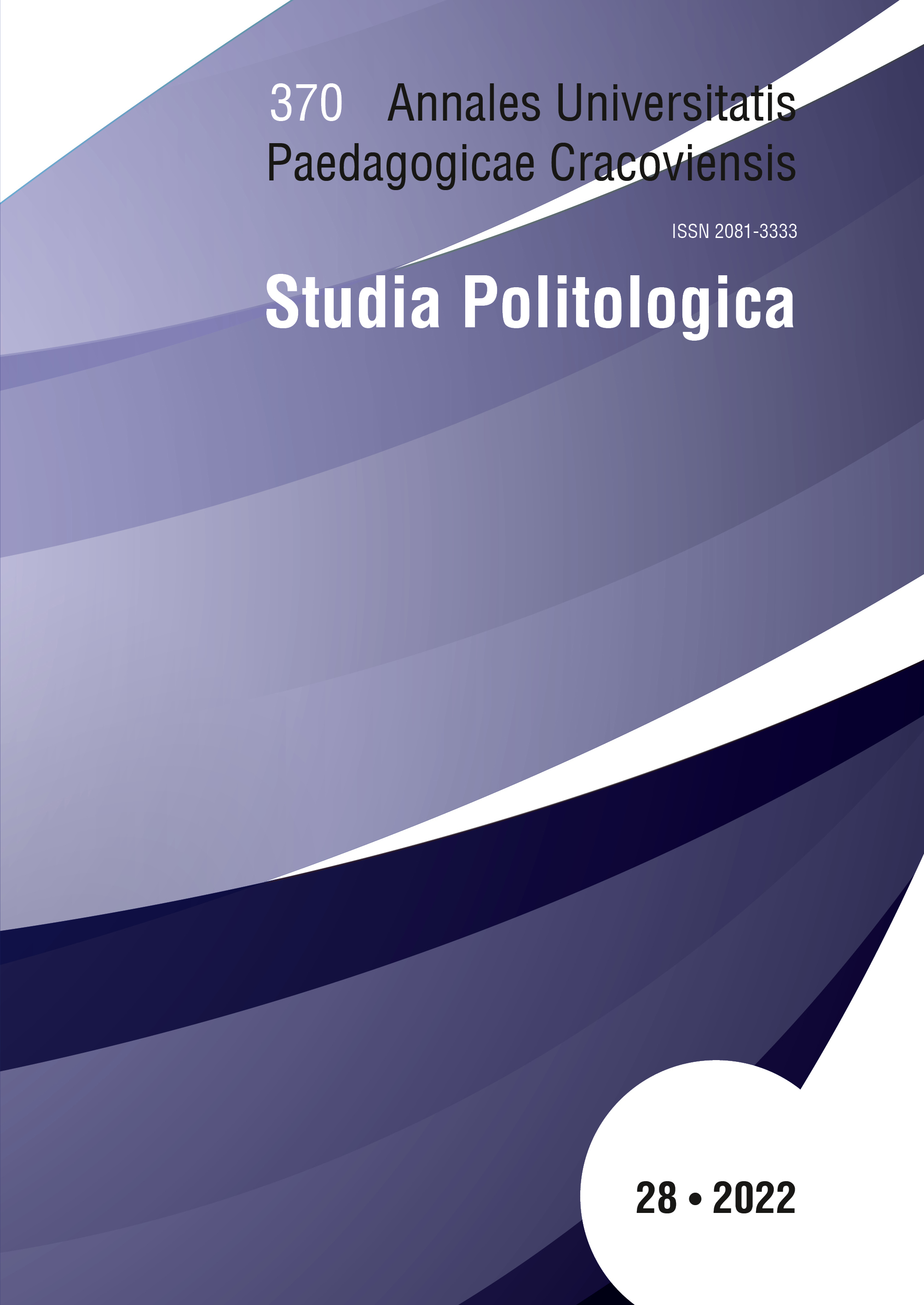 					View Vol. 28 No. 370 (2022): Annales Universitatis Paedagogicae Cracoviensis.  Studia Politologica
				